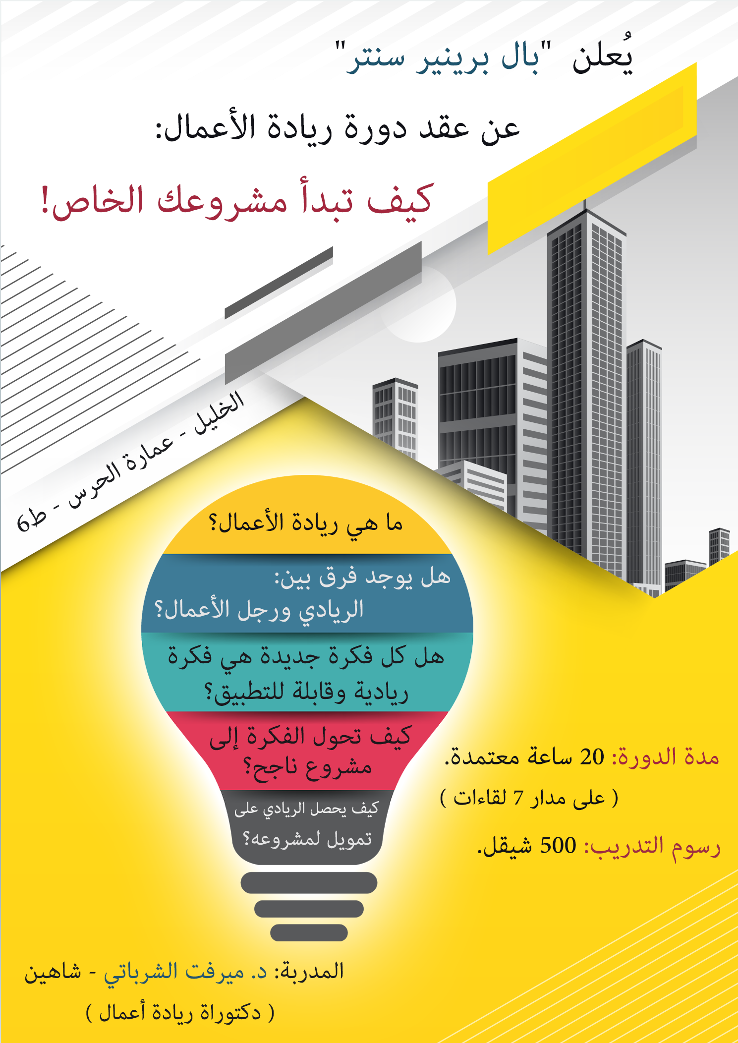 "كيف تبدأ مشروعك الخاص!"